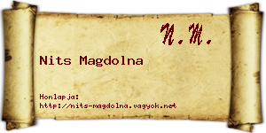 Nits Magdolna névjegykártya